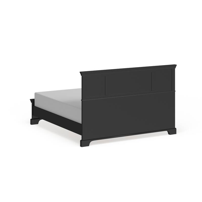 Homestyles Bedford King-size Traditional Ebony Wood Panel Bed