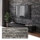preview thumbnail 1 of 7, 0.79 in. x 19.69 in. x 47.24 in. UltraLight Faux Brick HD Printed Jointless Common Plank (4-Pack) Anthracite