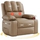 preview thumbnail 44 of 73, Oversized power recliner with heat, massage, 360 degrees swivel, and cup holder.