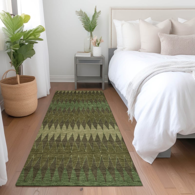 Machine Washable Indoor/ Outdoor Chantille Contemporary Rug