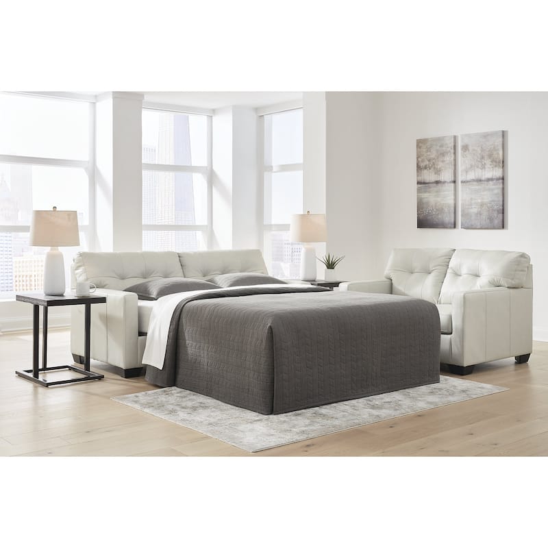 Signature Design by Ashley Belziani Beige Full Sofa Sleeper - 74"W x 38"D x 37"H