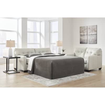Signature Design by Ashley Belziani Beige Full Sofa Sleeper - 74"W x 38"D x 37"H