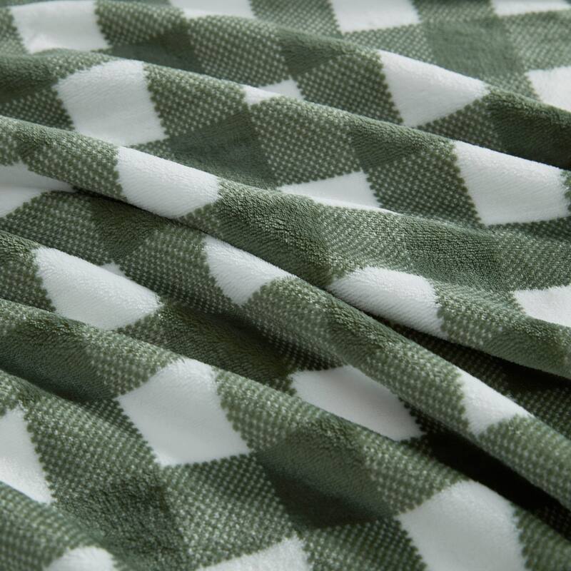 Martha Stewart Printed Ultra Soft Plush Throw Blanket