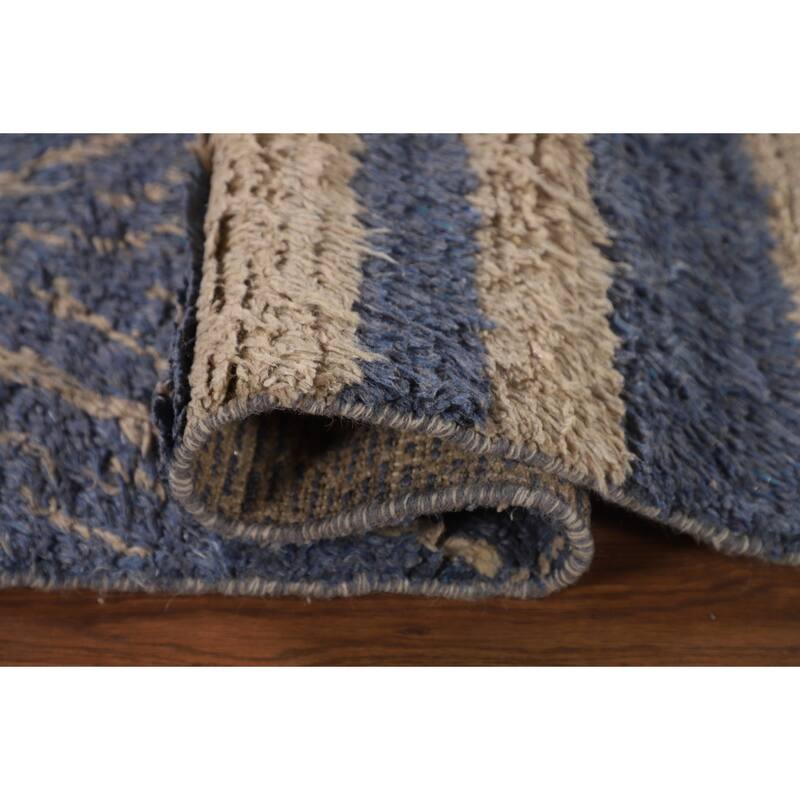Plush Moroccan Oriental Area Rug Handmade Wool Carpet - 7'0" x 10'6"