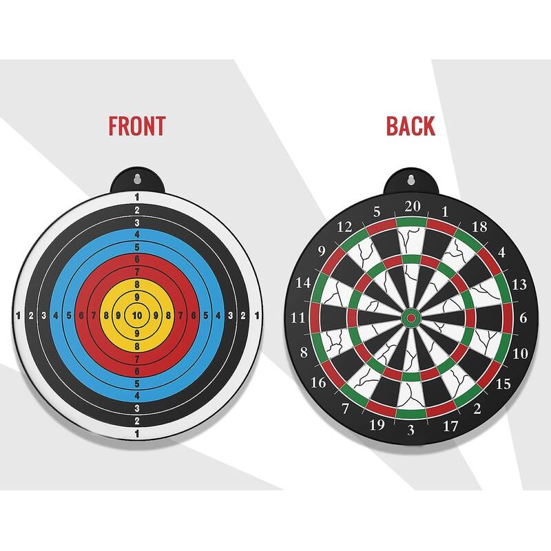 Dart Board Double Side with 12 Darts On Sale Bed Bath
