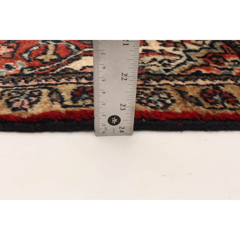 ECARPETGALLERY Hand-knotted Andelz Red Wool Rug - 3'7 x 7'4