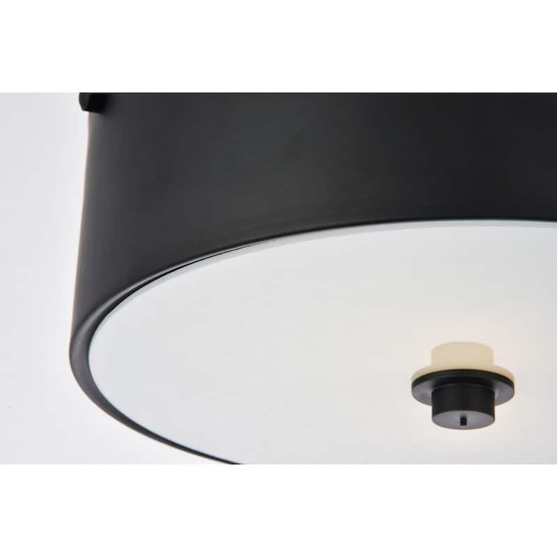 Ivy Court 2-light 12-inch Flush Mount Ceiling Light with White Shade
