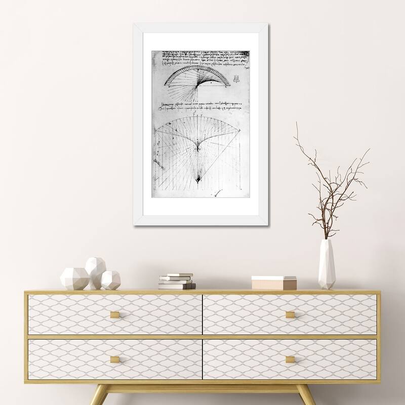 iCanvas "Studies of concave mirrors of constant and parabolic curvatures" by Leonardo da Vinci