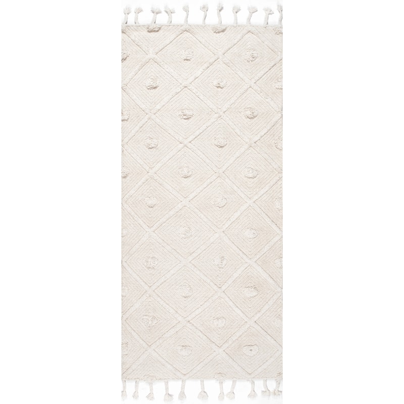 Nuloom Jinny Moroccan Wool Tasseled Area Rug