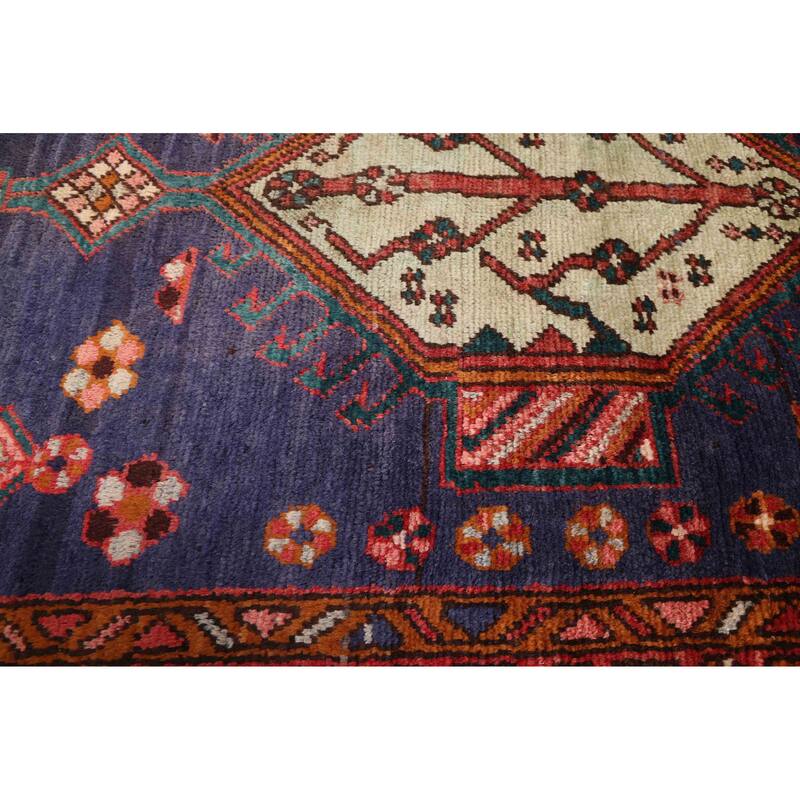 ECARPETGALLERY Hand-knotted Konya Anatolian Navy Wool Rug - 3'2 x 9'4