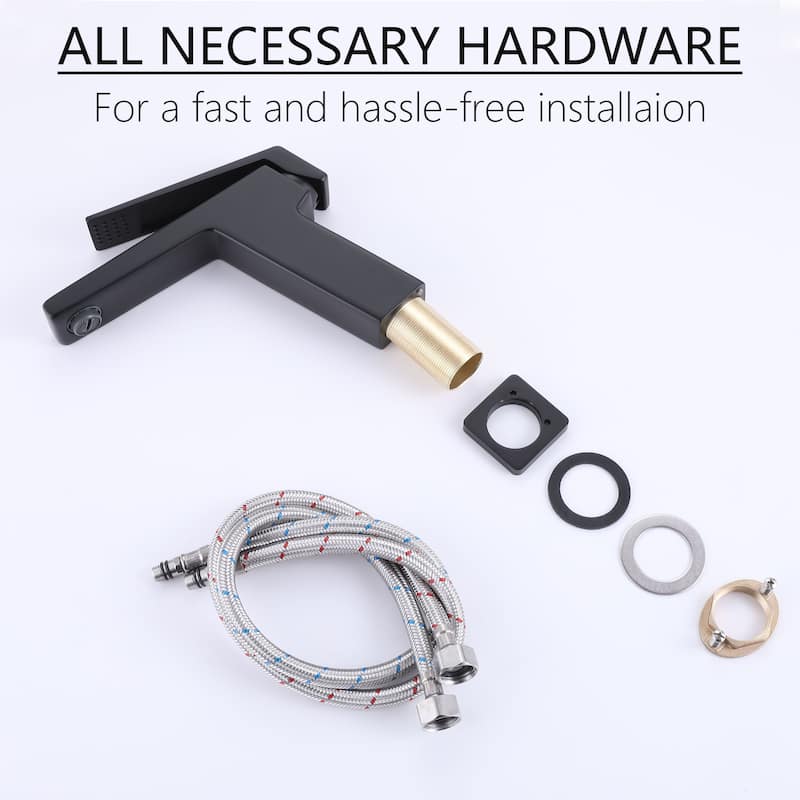 Solid Brass Single Hole Single-Handle Bathroom Sink Faucet