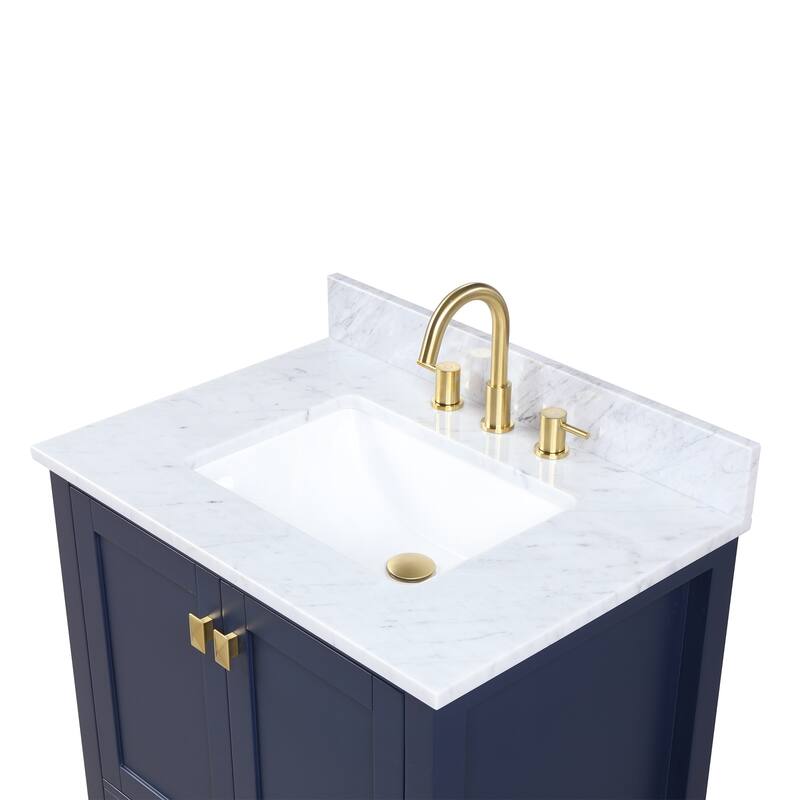 Blossom Geneva 30" Bathroom Vanity with Marble Top & Undermount Sink