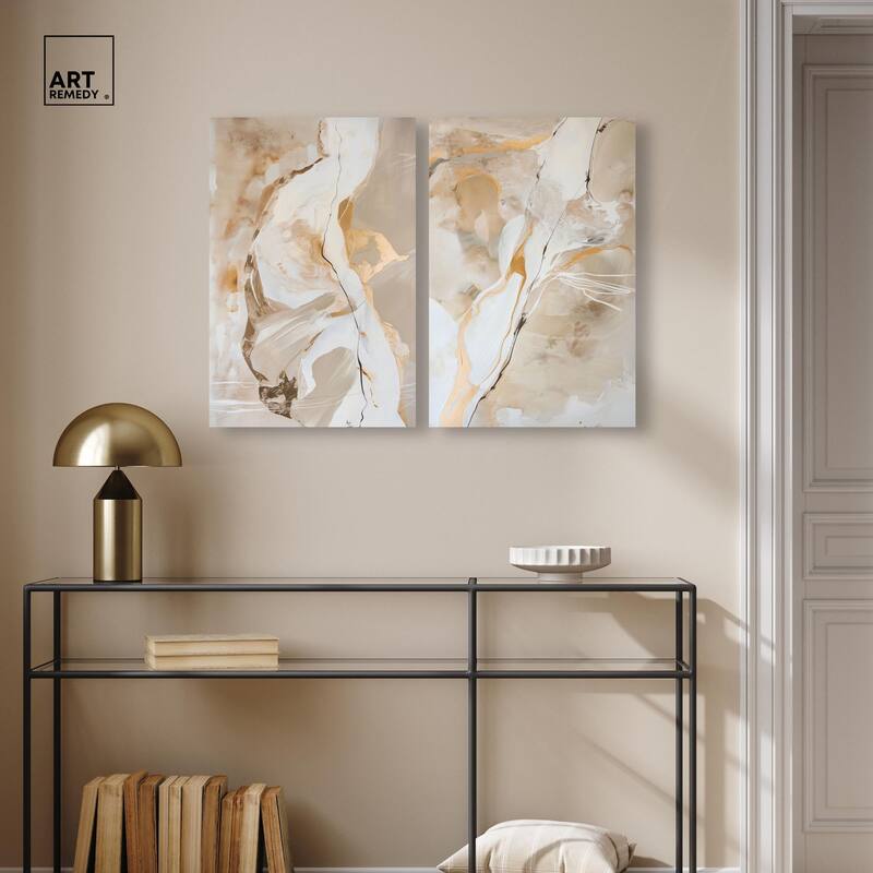 Mystic Reviere Set Canvas Set of 2 by Art Remedy, Gallery Wrapped