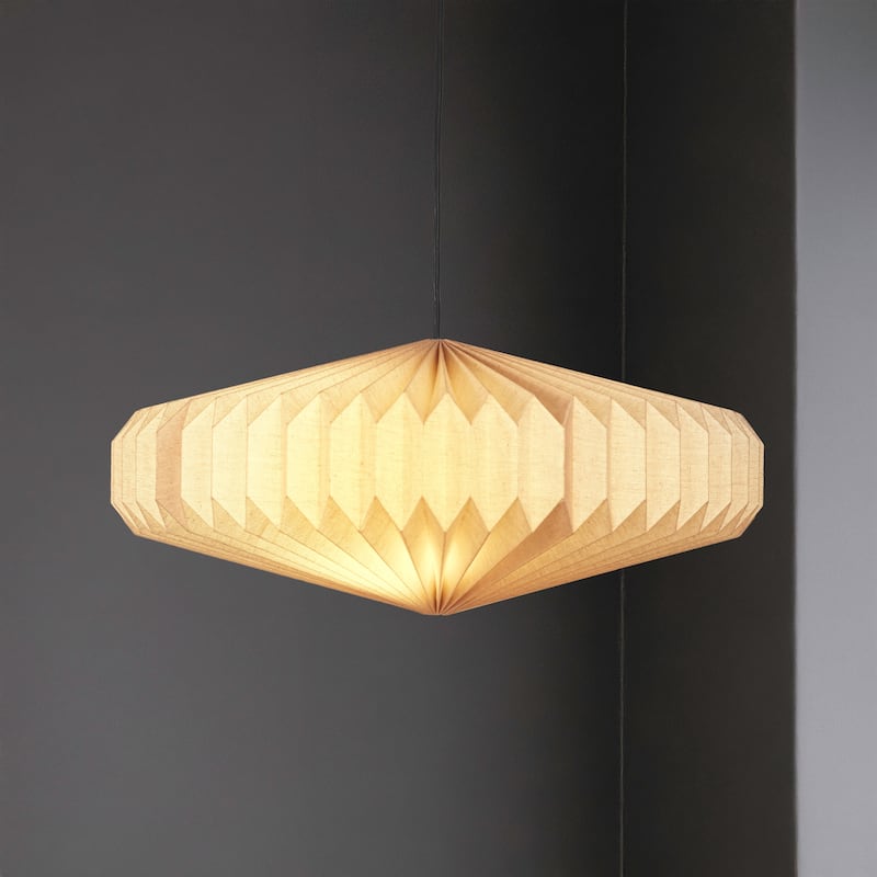 Nolan 21.25" Modern Vintage Honeycomb Shade LED Pendant Light