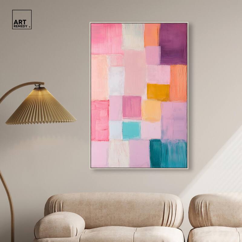 Color Squares III Canvas by Art Remedy