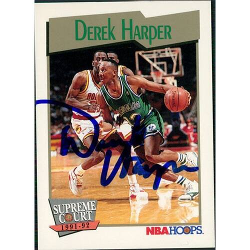 Shop Signed Harper Derek Dallas Mavericks 1991 Nba Hoops
