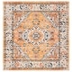 preview thumbnail 25 of 40, SAFAVIEH Madison Andra Boho Oriental Distressed Rug 6'7" Square - Orange/Ivory - Square