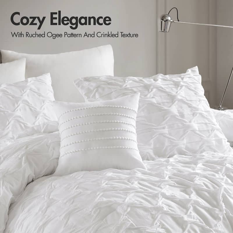 Chelsea Square Bailey Diamond Pucker Woven Comforter Set