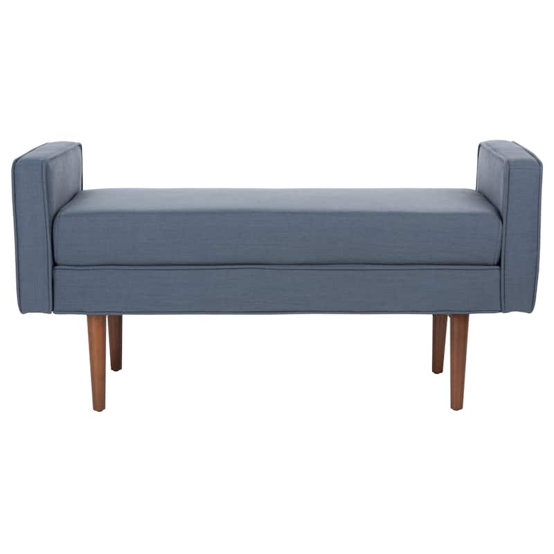SAFAVIEH Rosalee Mid-Century Modern 25-inch Bench - 49" W x 18" L x 25" H - 49Wx18Dx25H