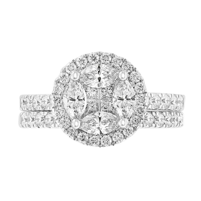 Effy Women's 14K White Gold Diamond Ring