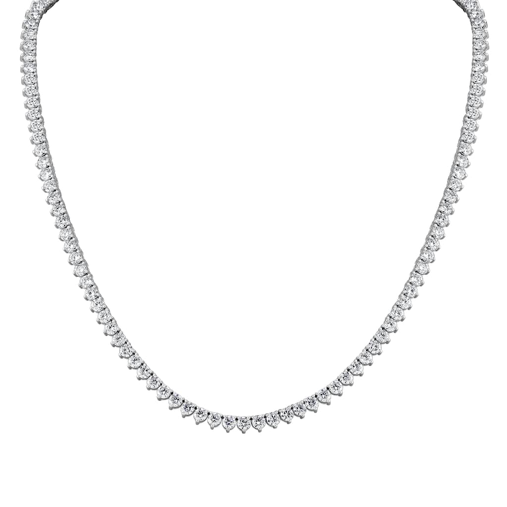 Vault Classic 5.00ct TW Natural Diamond Straight Tennis Necklace (I VS2)