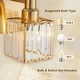 preview thumbnail 58 of 197, 2/3/4-Light Modern Bathroom Crystal Vanity Light Wall Sconces