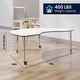 preview thumbnail 14 of 46, Mobile 48''W x 72''L Kidney Thermal Laminate Activity Table - Adj. Short Legs