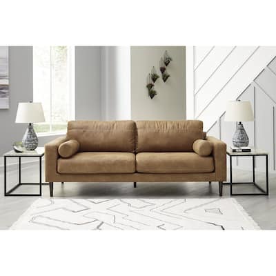 Signature Design by Ashley Telora Caramel Sofa - 85"W x 35"D x 35"H
