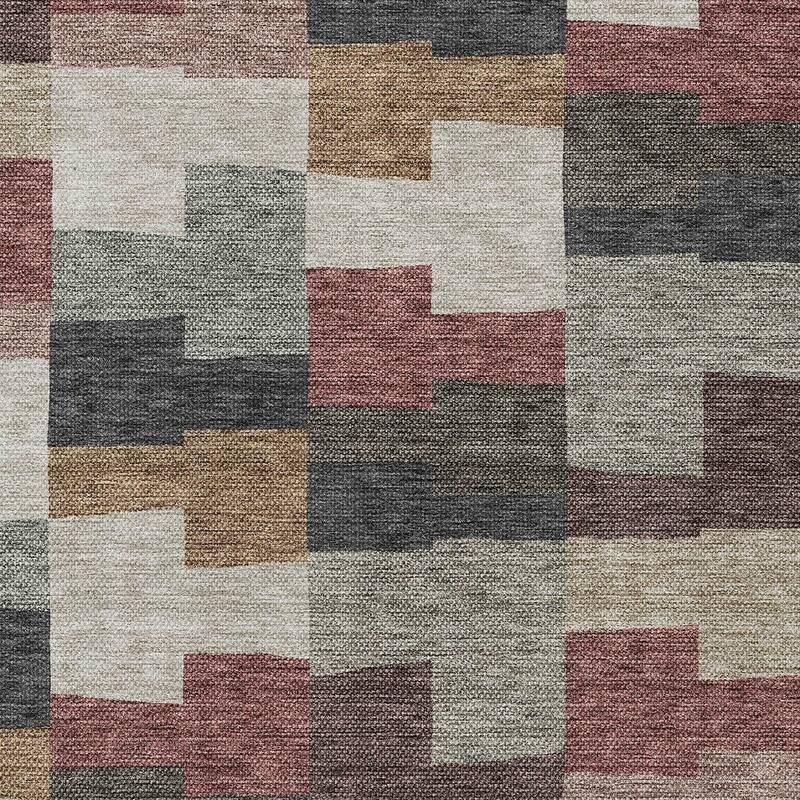 HomeRoots Geometric Transitional Rectangle Outdoor Rug