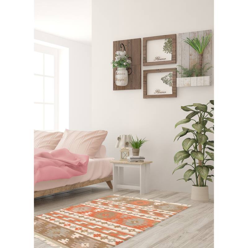 Ankara FW Copper Kilim 5'3" x 7'7" - 5'3 x 7'7