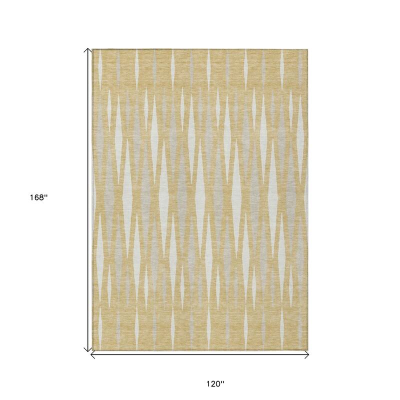 HomeRoots Geometric Transitional Rectangle Outdoor Rug