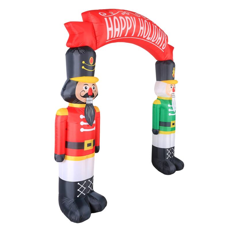 Occasions Airflowz Inflatable Nutcrackers Archway, 8 ft Tall, Red