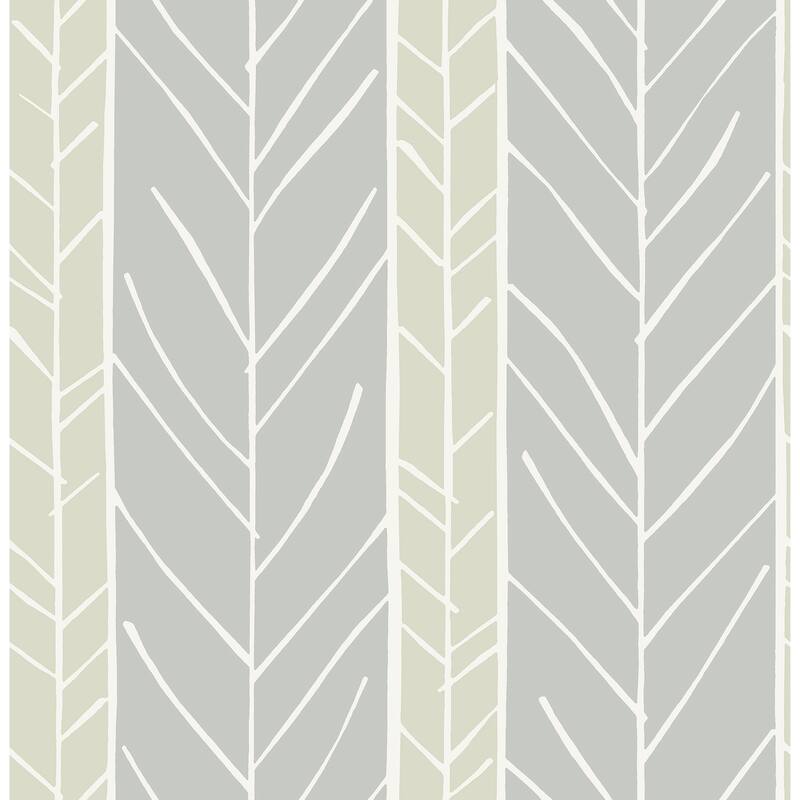 A-Street Prints Lottie Grey Stripe Wallpaper