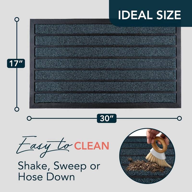 Extra Durable Door Mat - Dirt Trapping Outdoor Welcome Mats