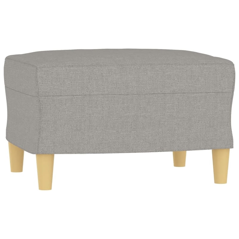 vidaXL Sofa Chair with Footstool Living Room Accent Upholstered Chair Fabric