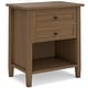 preview thumbnail 57 of 63, WYNDENHALL Norfolk 24 inch Wide Transitional Bedside Nightstand Table - 24 Inches wide