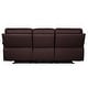 preview thumbnail 7 of 25, Abbyson Clayton Top Grain Leather Reclining Sofa
