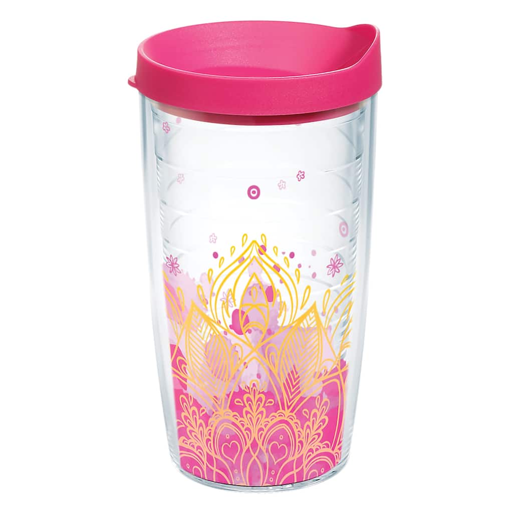 Tervis Yoga Lotus Flower Made in USA Double Walled Insulated Travel Tumbler, Classic