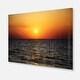 Sunset Panorama under Sea Surface - Modern Seashore Glossy Metal Wall ...