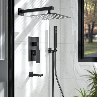Shower Tub Faucet Set Complete Shower System 10