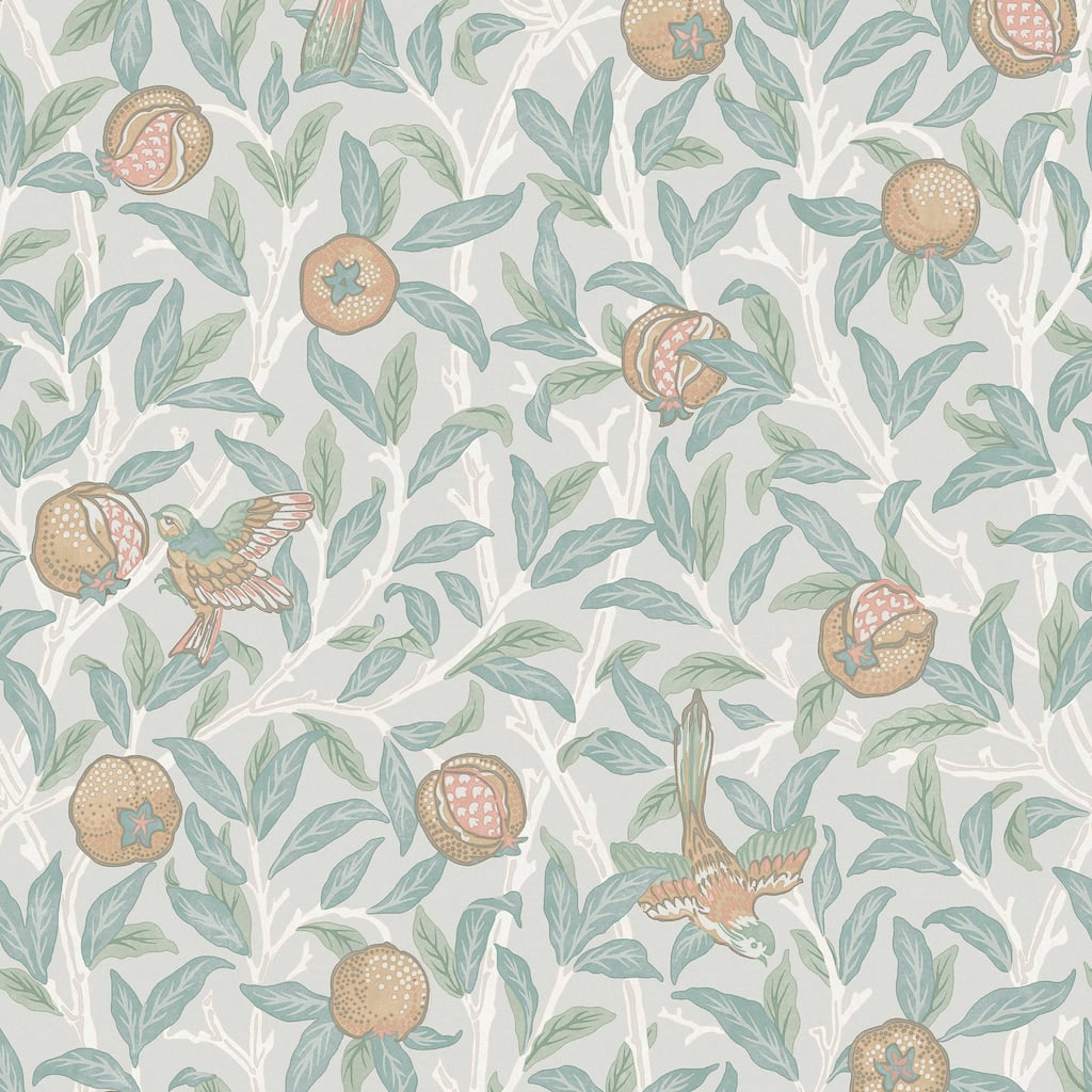 William Morris Bird & Pomegranate Duck Egg Wallpaper