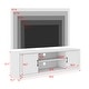 preview thumbnail 6 of 14, Farmhouse Entertainment Center with Metal Handles, TV Stand with Storage Cabinets