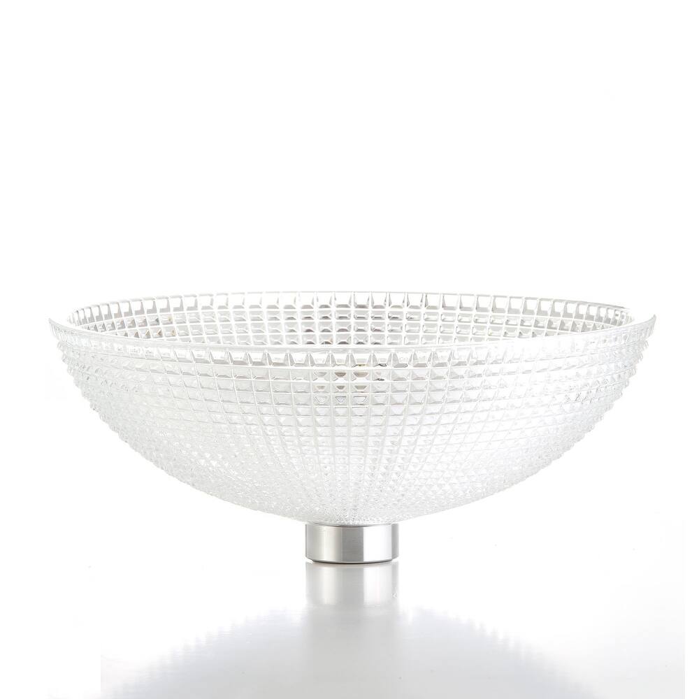 WS Bath Collections Crystal 678 Glamorous 16-7/8" Circular Glass