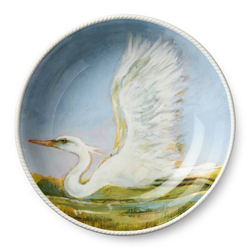 Certified International Coastal Birds 110 oz. Serving Bowl 13" x 3" - 13.00"L x 13.00"W x 3.00"H