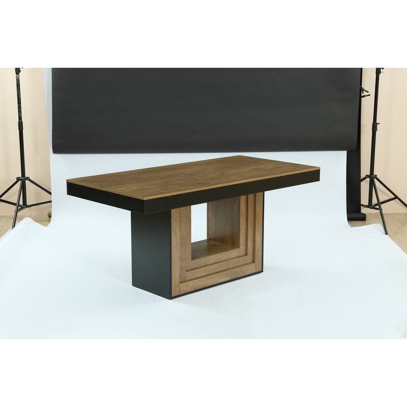 Large Rectangular Conference Table with Sturdy Base