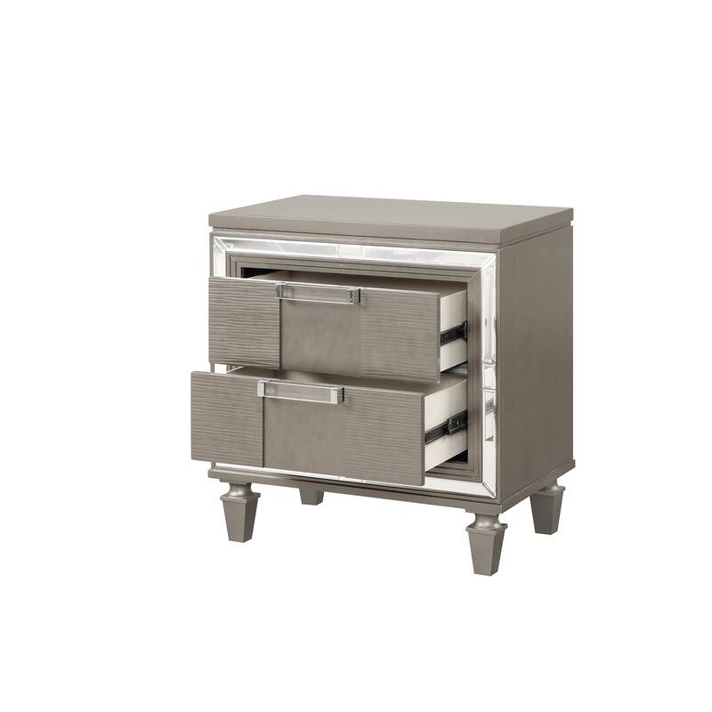Genoa 2-Drawer 26 in. W Nightstand