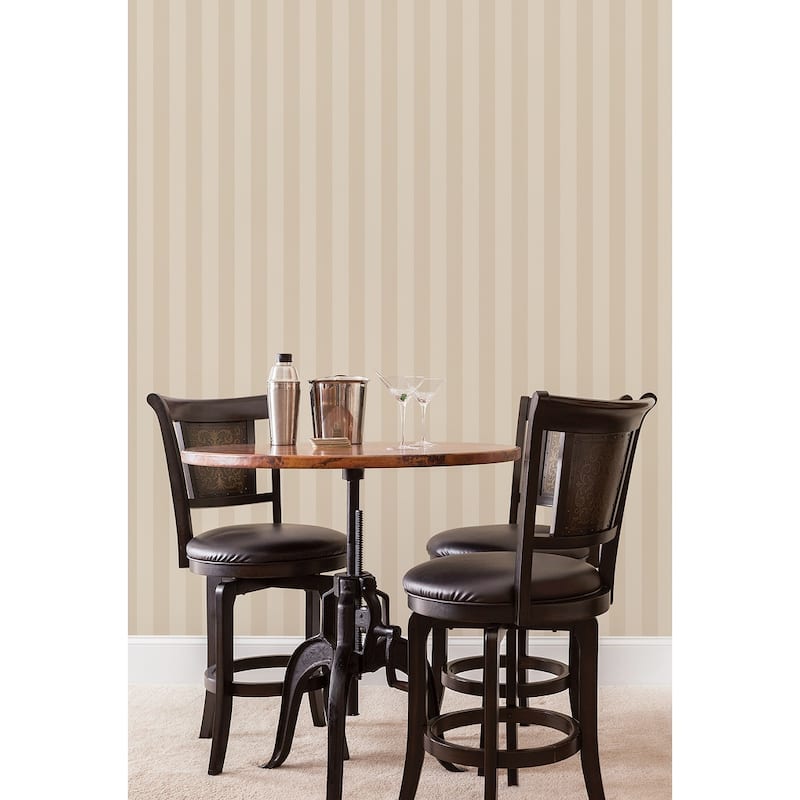 Galerie Wallcoverings Smart Stripes 2 Shimmery Stripe Vinyl on Non-Woven Matte/Shimmer Wallpaper Roll