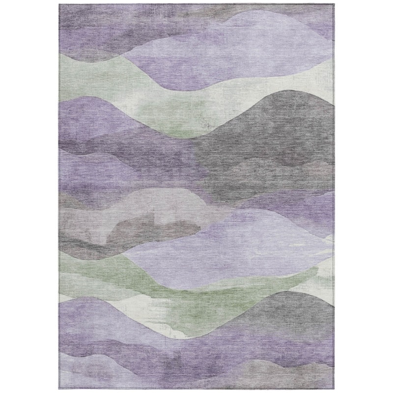 HomeRoots Abstract Transitional Rectangle Outdoor Rug