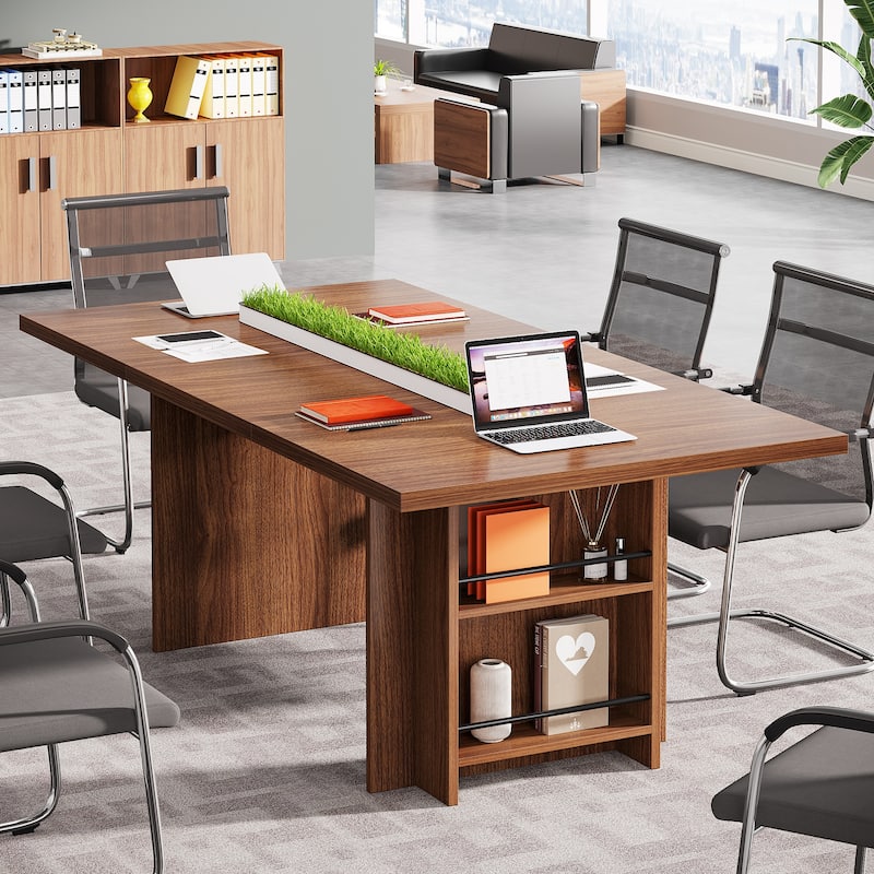 63 Inches Office Executive Desk with Storage