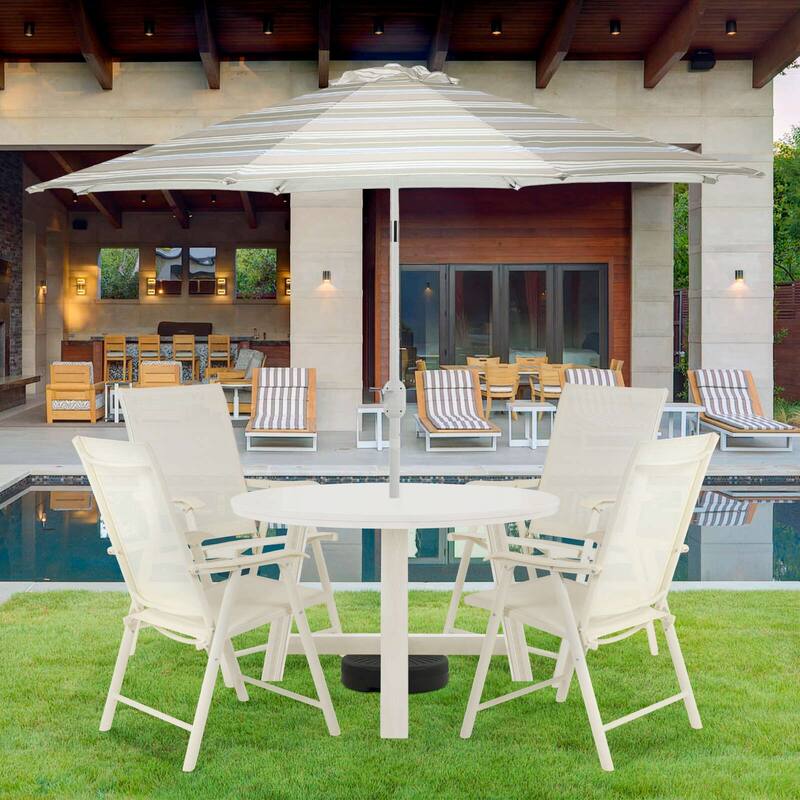 Aoodor Set of 4 Patio Folding Chairs